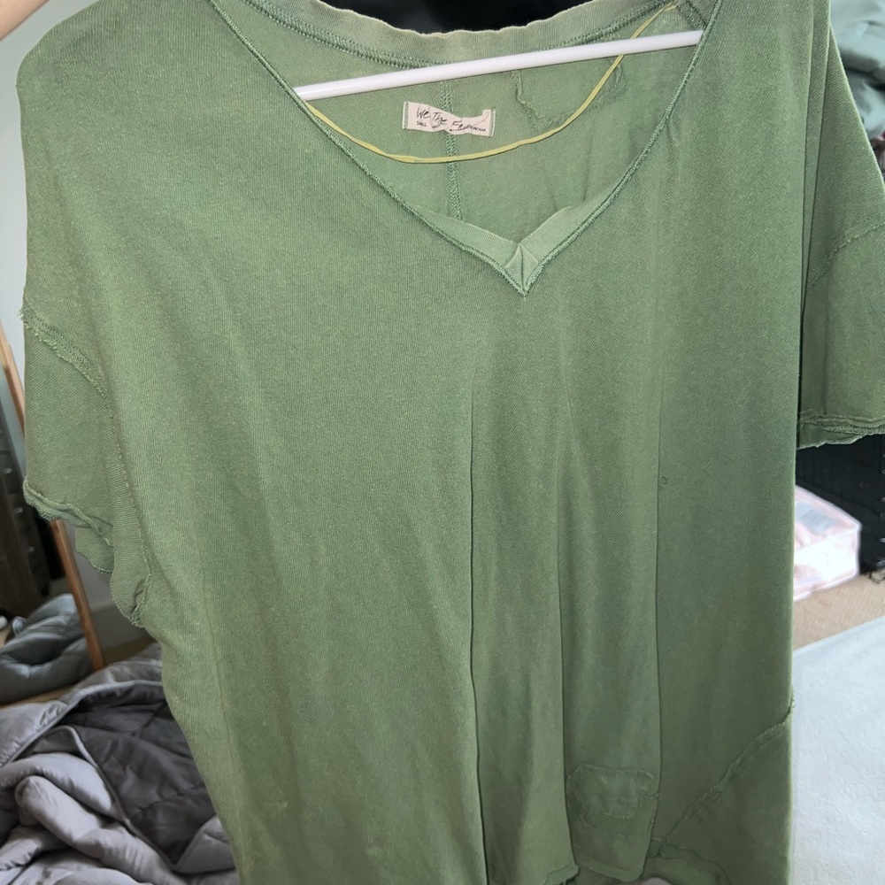 Free People green Tee